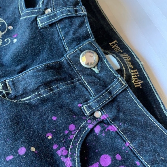 Justice Ever After High Skinny Jeans Sz 10R - Picture 5 of 12